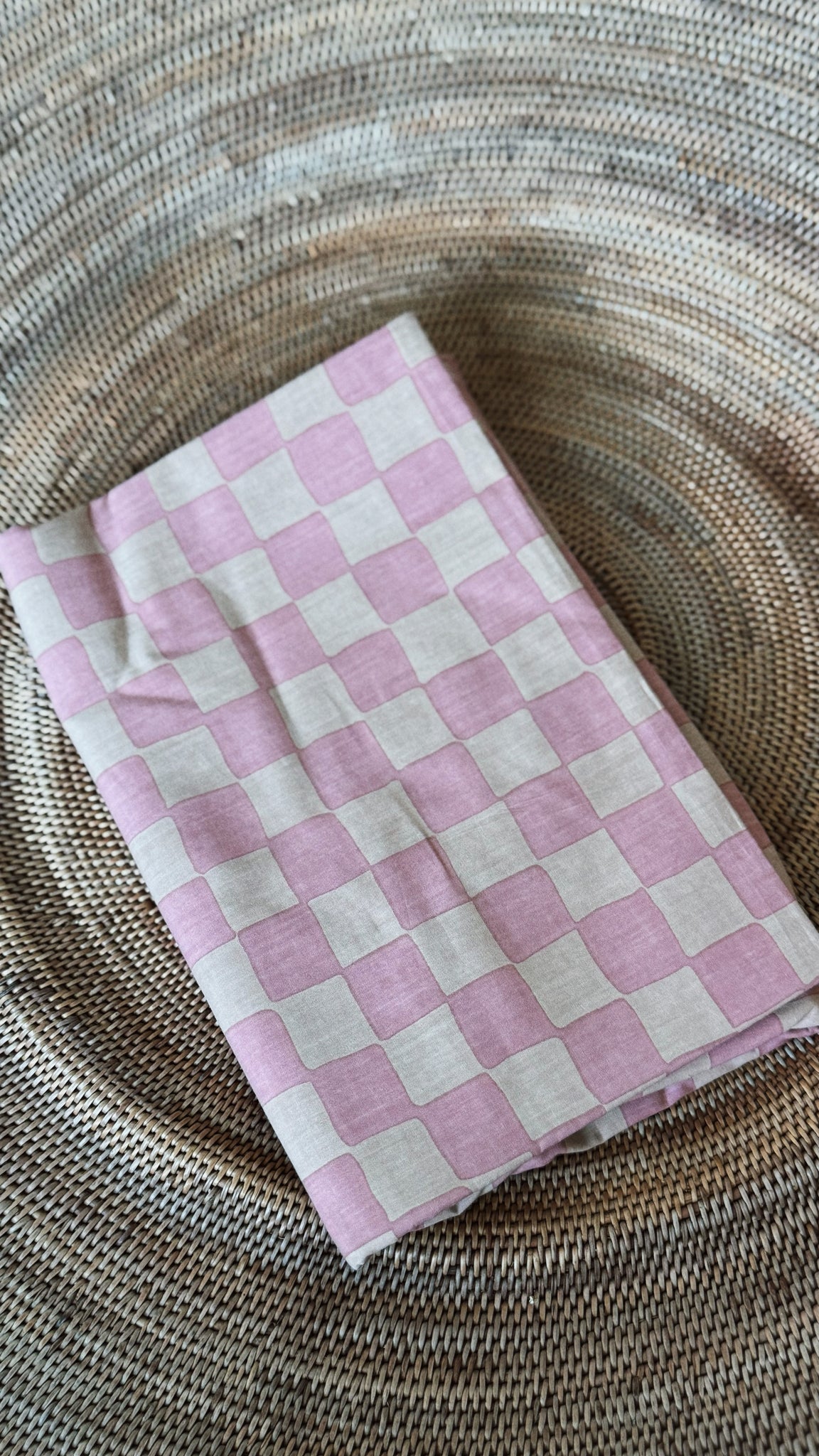 Wyeth Sarong, <i>pink+nude check</i>
