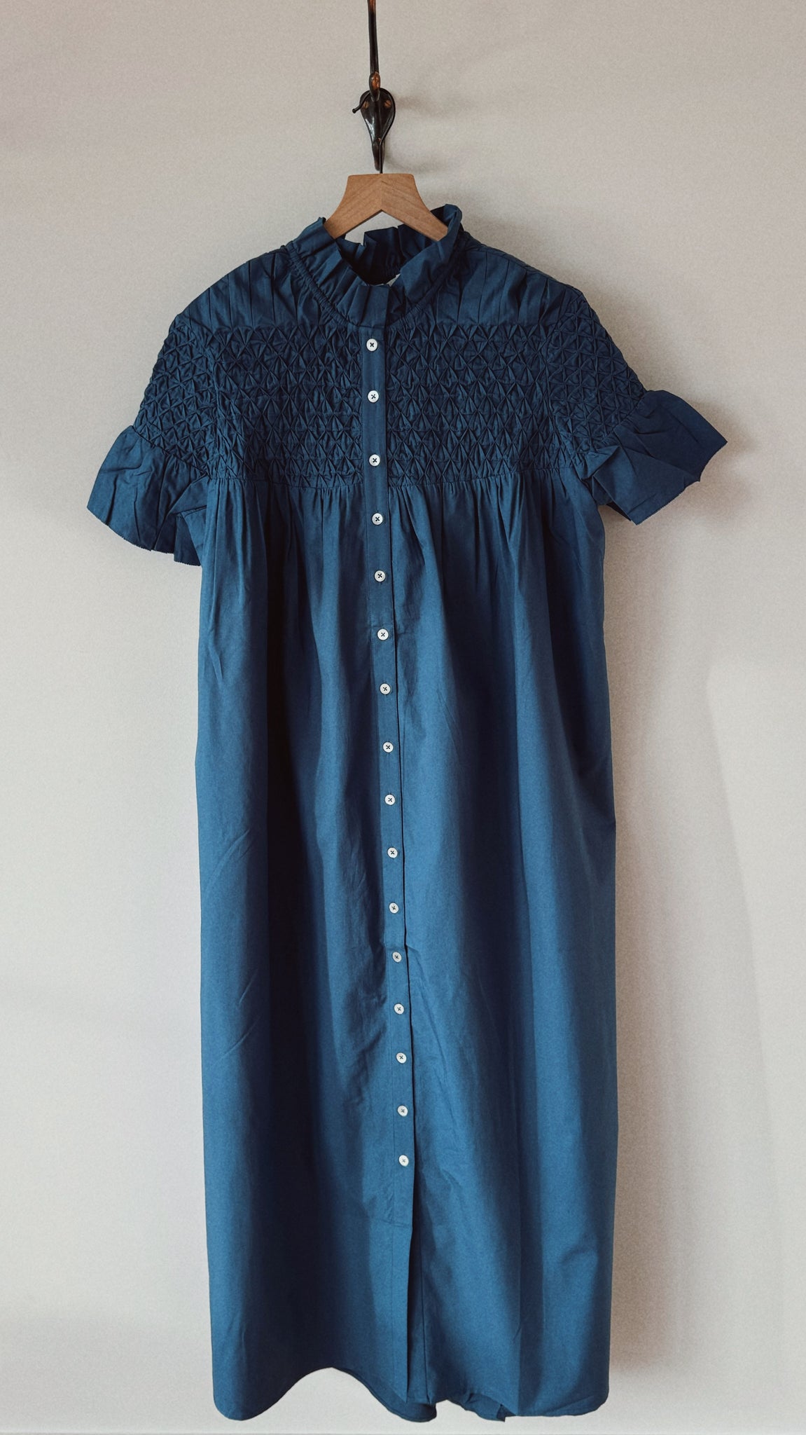 Isabel dress, <i>indigo poplin</i>