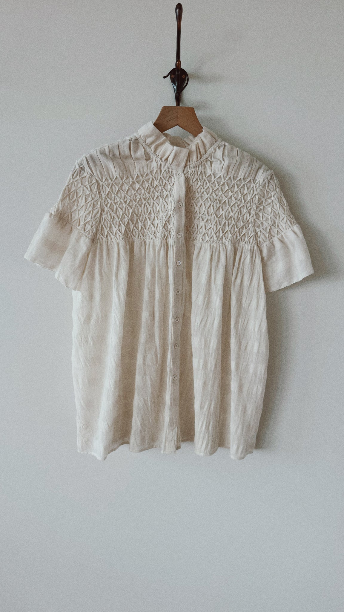Nora top, <i>natural check</i>